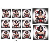 Panneau tissu pour lingette : modèle L2062