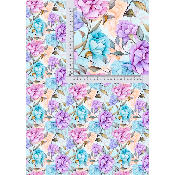Simili cuir 10cmx140cm : modèle FLORAL  : SM88