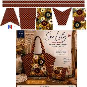 Panneau prêt à coudre sac LILY : modèle FLEURS AUTOMNAL