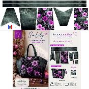 Panneau prêt à coudre sac LILY : modèle LES ROSES 