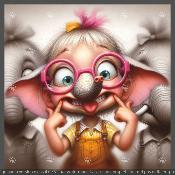 panneau simili ELEPHANT FUN  : modèle 2126