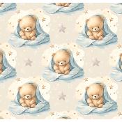 Toile à sac  50cmx157cm : modèle  : TS5- Ourson 