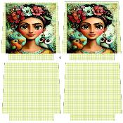 PANNEAU SIMILI 45X45CM : POCHETTE DUO 1