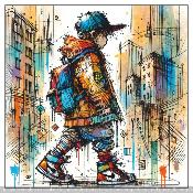 Panneau simili 10x10cm : modéle -14