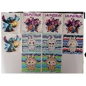 lot 10 panneaux simili 15x15cm : lot 2