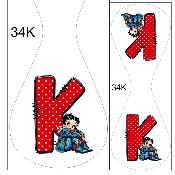 Panneau pour PORTE Clés  : modèle 34K