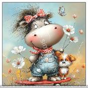 Panneau simili 10x10cm : modéle - 5