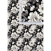 Simili cuir 10cmx140cm : modèle FLORAL : SM48