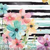 panneau simili  : modèle 2327-FLEURS