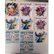 lot 10 panneaux simili 15x15cm : lot 3