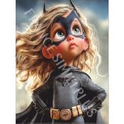 Panneau simili 13x20 cm : Enfant héro bat-girl: modéle 38