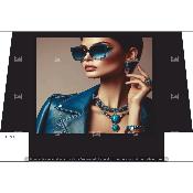 Panneau SIMILI 40x27cm : modèle FEMME PT2085