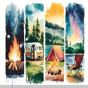 panneau simili ETE CAMPING  : modèle 2065