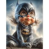 Panneau simili 13x20 cm : Enfant héro bat-girl: modéle 41