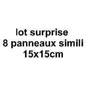 lot suprise 8 PANNEAUX SIMILI 15x15CM 