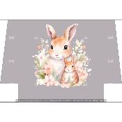 Panneau SIMILI 40x27cm : modèle LAPIN PT030
