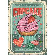 Panneau tissu pour TORCHON : CUP CAKE