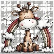 panneau simili  : modèle 2253- ANIMAL GIRAFE 