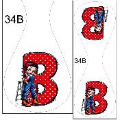 Panneau pour PORTE Clés  : modèle 34B