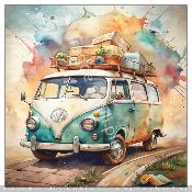 Panneau simili 10x10cm : modéle -A26