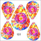 Kit créatif :PARURE BOUCLE D'OREILLE-PENDENTIF: modèle 101
