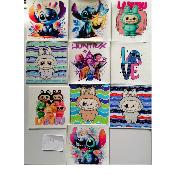 lot 10 panneaux simili 15x15cm : lot 14