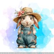 panneau simili LAPIN FERMIER : modèle 2161