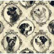 Toile à sac  50cmx157cm :TS50- Tableau chiens