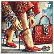 Panneau simili 10x10cm : modéle -6