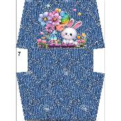 Panneau pour MINI POCHETTE : modèle 7  -FILETTE LAPIN