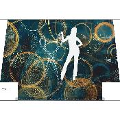 Panneau SIMILI 40x27cm : modèle COIFFEUSE PT032
