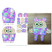 Kit couture créatif : DOUDOU mange soucis (arc en ciel) : modèle 03