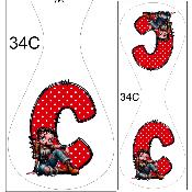Panneau pour PORTE Clés  : modèle 34C
