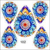 Kit créatif :PARURE BOUCLE D'OREILLE-PENDENTIF: modèle 102