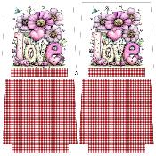 PANNEAU SIMILI 45X45CM : POCHETTE DUO 3