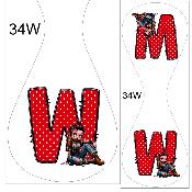 Panneau pour PORTE Clés  : modèle 34W