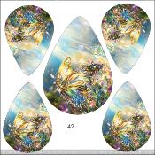 Kit créatif :PARURE BOUCLE D'OREILLE-PENDENTIF: modèle 42