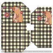 Panneau simili DUO DE POCHETTE L ET XL  : modèle 04