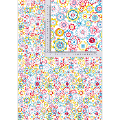 Simili cuir 10cmx140cm : modèle FLORAL: SM52