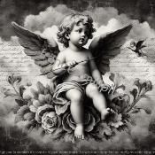 panneau  anges  numéro 1672A