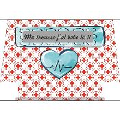 Panneau SIMILI 40x27cm : modèle MEDICAL TP004