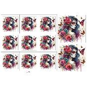 Panneau tissu pour lingette : modèle L1761