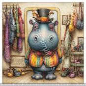 Panneau simili 10x10cm : modéle -48