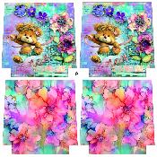PANNEAU SIMILI 45X45CM : POCHETTE DUO 9