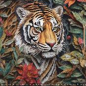 panneau simili  : modèle 1271- tigre
