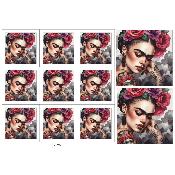 Panneau tissu pour lingette : modèle L1762