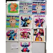 lot 10 panneaux simili 15x15cm : lot 23