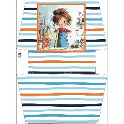 Panneau pour MINI POCHETTE : modèle 4  -FILETTE COUTURE