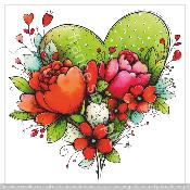 Panneau simili 10x10cm : modéle -2273