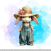 panneau simili MME LAPIN FERMIER : modèle 2162